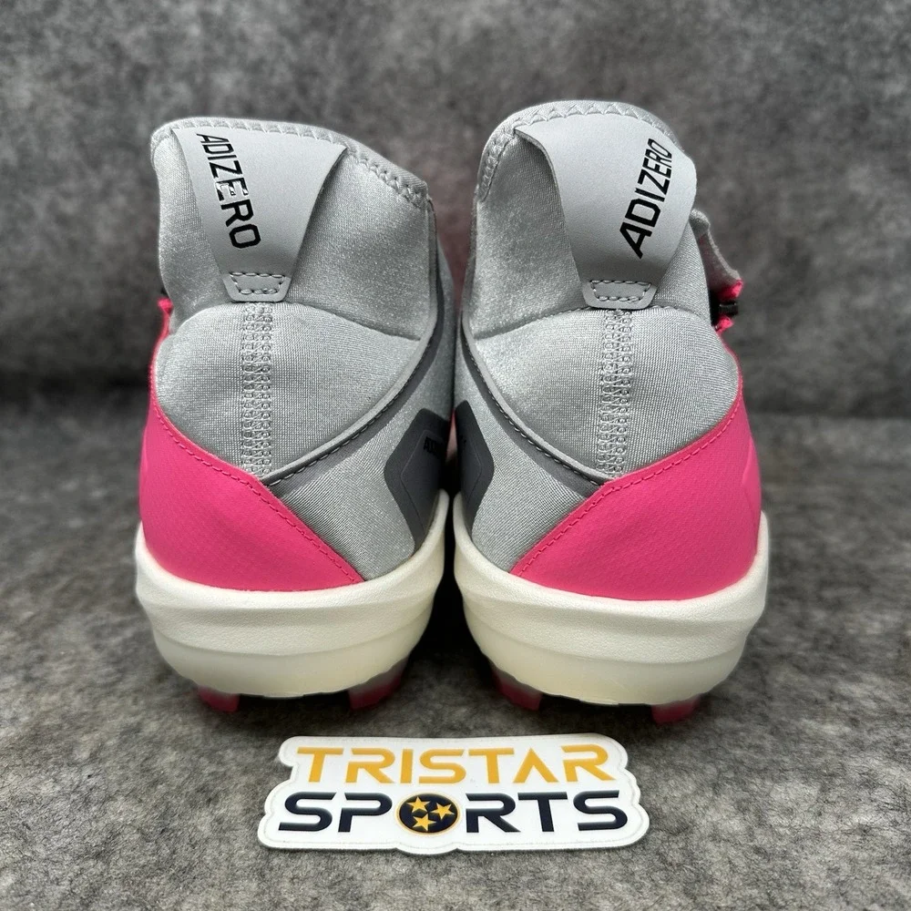 Adidas Adizero Impact+ TPU Baseball Cleats Mens Sz 7.5 Pink Gray Molded IF3353